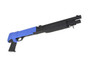 Double Eagle M56b pump action bb shotgun in blue/black