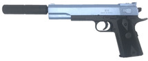 CCCP 2019C - 1911 Spring Pistol with Silencer in Blue