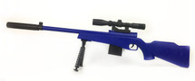 CCCP 646-1 Spring Sniper Rifle with Mock Scope & Bipod in Blue