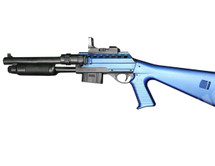 Vigor 0581B Pump Action Shotgun in Blue with flashlight