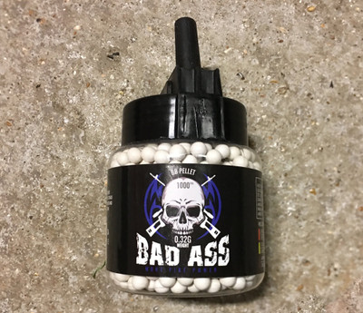 Bad Ass Sniper Bb Pellets 1000 X 0 32g In Speed Loader Pot Bbguns4less