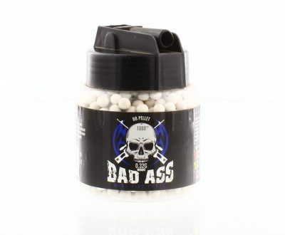 Bad Ass Sniper BB Pellets 1000 X 0.32G In Speed Loader Pot (BB-S-32)