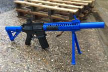 Golden Hawk 2212 M4 Spring Rifle with bipod in blue