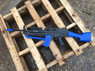 golden hawk 2001 Spring Sniper Rifle with bipod in blue/black