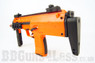 Well Metal R4 MP7 orange Electric Rifle extendable stock