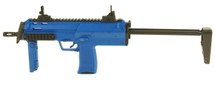 Well Metal R4 MP7 Blue Electric Rifle with extendable stock