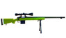 Well MB4405 Airsoft Sniper Rifle in Green with Scope & Bipod