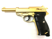 Galaxy G21 Full Metal Walther P38 Airsoft Spring Pistols in Gold