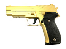 Galaxy G26 P226 Full Scale Metal pistol With Rail Gold