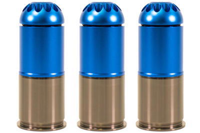 Nuprol 40mm Gas Grenade holds 120 Round in blue (3 shell)