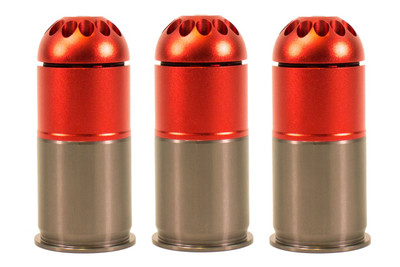 Nuprol 40mm Gas Grenade holds 96 Round in Orange (3 Shell) 