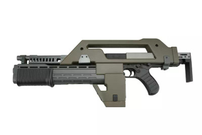 Snow Wolf M41A Pulse Rifle AEG AKA The Alien Gun in Olive Drab