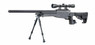 well mb14 airsoft sniper olive drab rifle with scope & bipod
