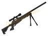 well mb14 airsoft sniper rifle with scope & bipod