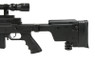 well mb4406 airsoft spring sniper rifle with scope & bipod in black