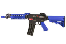 Nuprol M4 Duel Tone electric Rifle with short barrel in Blue