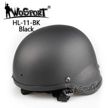 Wo Sport MICH 2000 Combat Airsoft Helmet in Black