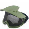 WoSport Desert Locust Mesh Goggles with Sunshade in Olive Drab