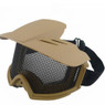 WoSport Desert Locust Mesh Goggles with Sunshade in Tan