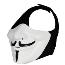 Wo Sport V-Mask Vendetta half mask in white