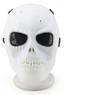Wo Sport Skull Plastic Mask V1 (Round Mesh) in White