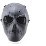 Wo Sport Skull Plastic Mask V1 (Round Mesh) in Black