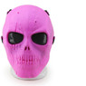 Wo Sport Skull Plastic Mask V1 (Round Mesh) in pink