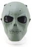 Wo Sport Skull Plastic Mask V1 (Round Mesh) in Olive Drab