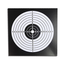 14 cm paper target in black for airguns 