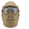 Wosport Transformers Ultimate Airsoft Mask with Clear Lens in tan