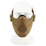 Wosport Half Face Brave Airsoft Mask in Tan