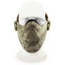 Wosport Half Face Brave Airsoft Mask in A-Tacs Camo