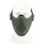 Wosport Half Face Brave Airsoft Mask in Gray