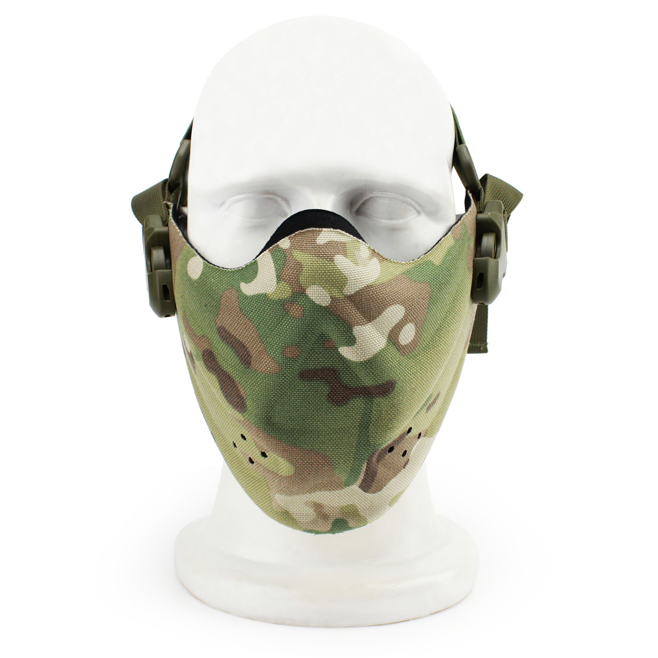 Maschera Tattica WoSporT Airsoft Half Face Split Con Occhiali | Accessorio Per Caschi E Film