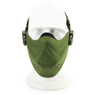 Wosport Half Face Brave Airsoft Mask in Olive Drab/Green
