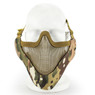 Wosport Half Face V-Master Airsoft Mask in MultiCam