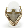 Wosport Half Face V-Master Airsoft Mask in Digital Desert