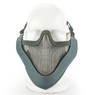 Wosport Half Face V-Master Airsoft Mask in Gray