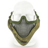 Wosport Half Face V-Master Airsoft Mask in Flecktarn Camo