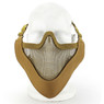 Wosport Half Face V-Master Airsoft Mask in Sand/Tan 