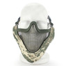 Wosport Half Face V-Master Airsoft Mask in ACU Camo
