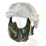Wosport Half Face V5 Conquerors Airsoft Mask in Woodland Dpm
