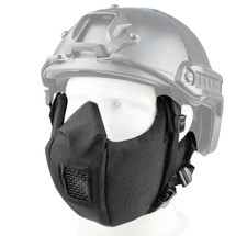 Wosport Half Face V5 Conquerors Airsoft Mask in black