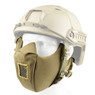 Wosport Half Face V5 Conquerors Airsoft Mask in tan/sand