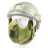 Wosport Half Face V5 Conquerors Airsoft Mask in Flecktarn Camo