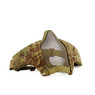 Wosport Half Face WST Steel Mesh Airsoft Mask in pb