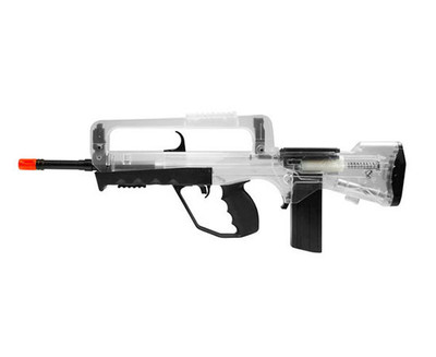Double Eagle M46A Famas spring bb gun in Clear/black