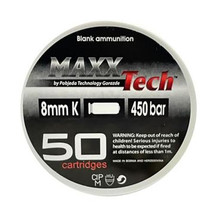 Maxx Tech 8mm blanks 50 cartridges