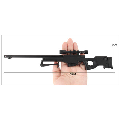 L96A1 AWM Metal Die Cast Sniper Replica 3:1 scale in Black