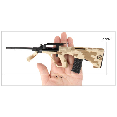Steyr AUG Die Cast Toy Sniper Replica 3:1 scale in Desert Camo 